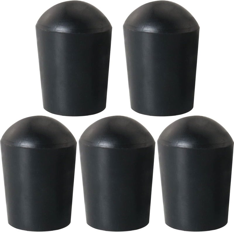 MEETOOT 5pcs Cello Endpin Rubber Pad 6mm Black Rubber Tip for Double Bass - Image 1